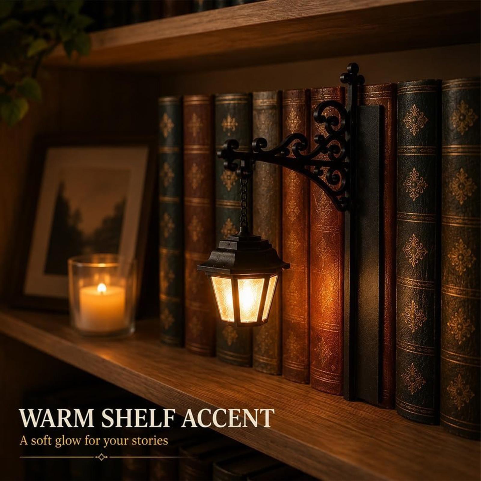 Bookshelf Library Lantern Deco - Desk Setup Vintage 评论和价格