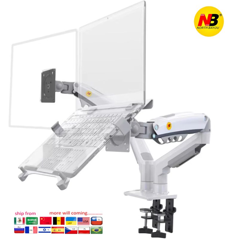 Desktop NB F160 + FP-2 Gas Spr - Dual Monitor Desk Setup 评论和价格
