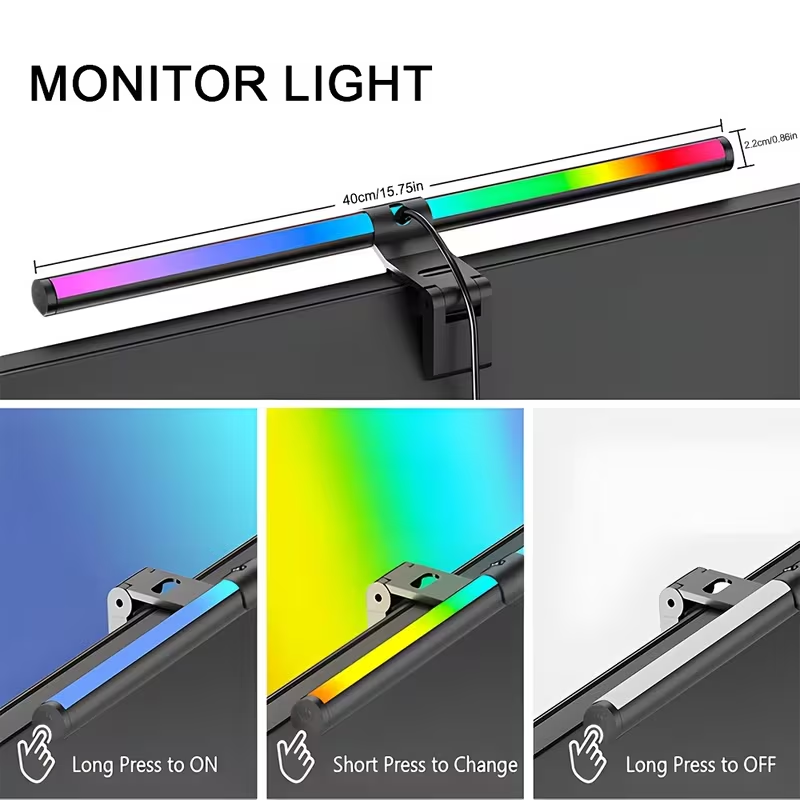 Monitor Light Bar RGB Lightbar - Desk Setup Accessories 评论和价格