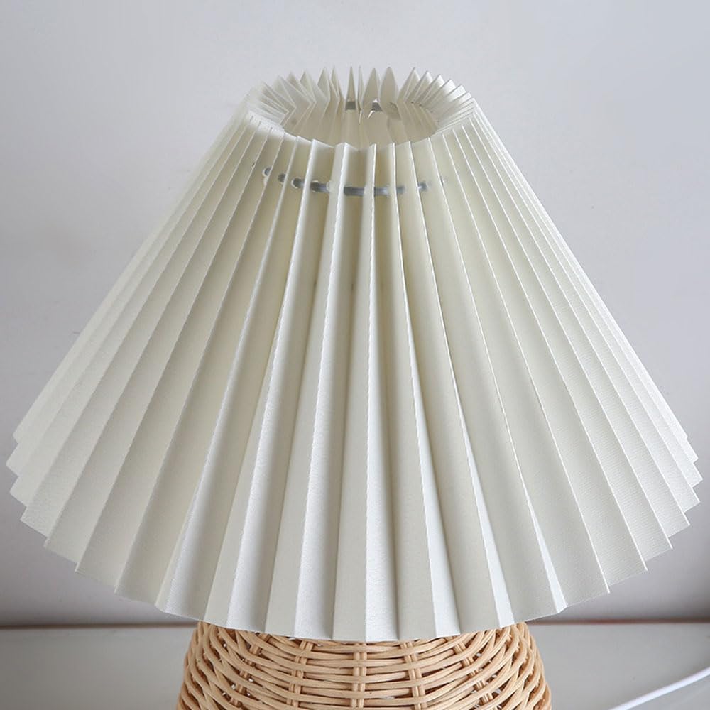 SCKDAY LED Pleated Table Lamp  - Desk Setup Vintage 评论和价格