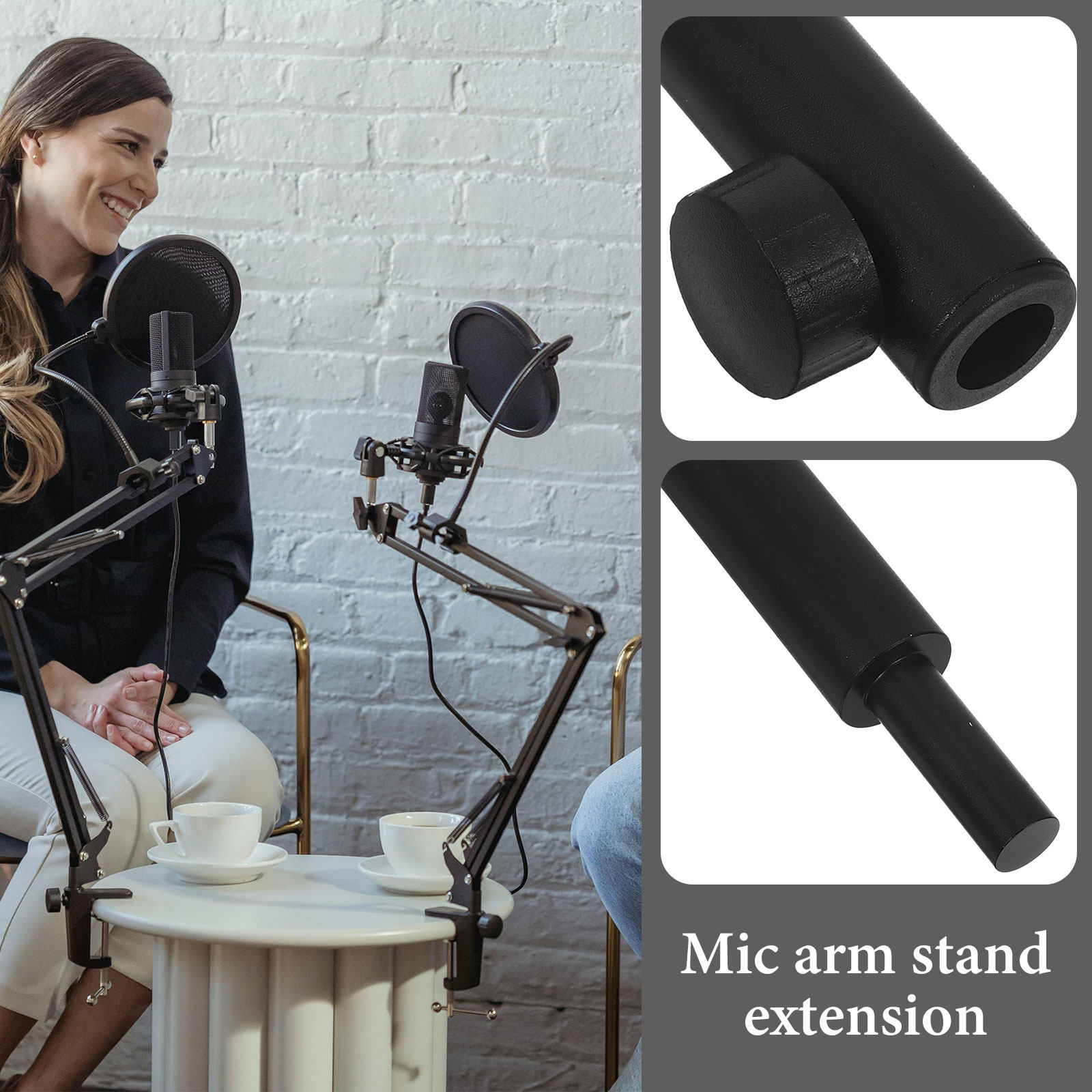 Adjustable Microphone Extensio - Desk Setup Streaming 评论和价格