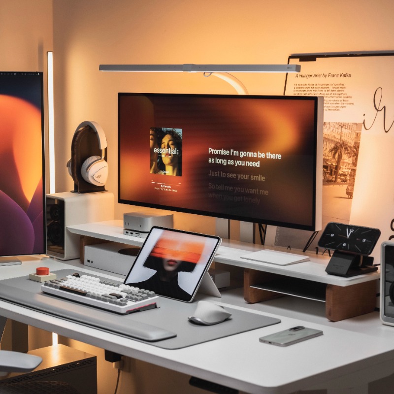 Modern Monitor Riser Stand Erg - Desk Setup With Laptop And Monitor 评论和价格