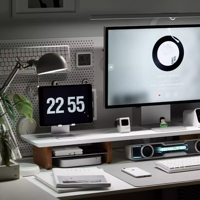 Modern Monitor Riser Stand Erg - Desk Setup With Laptop And Monitor 评论和价格
