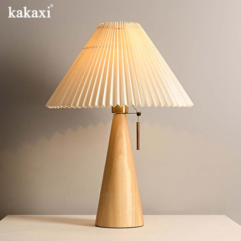 Retro Solid Wood Table Lamp No - Desk Setup Vintage 评论和价格