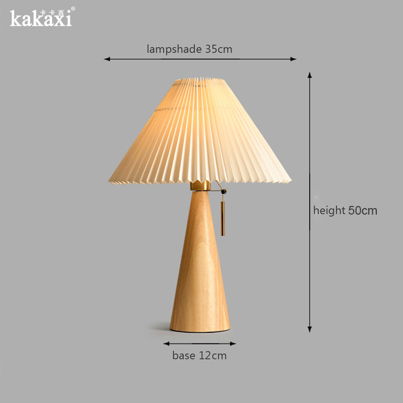 Retro Solid Wood Table Lamp No - Desk Setup Vintage 评论和价格