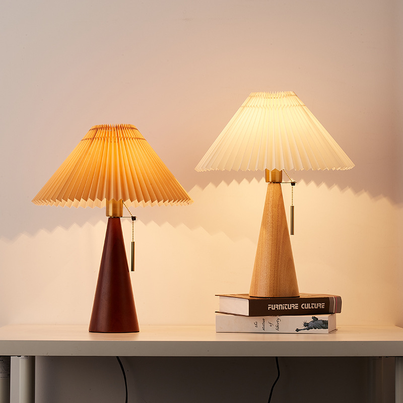 Retro Solid Wood Table Lamp No - Desk Setup Vintage 评论和价格