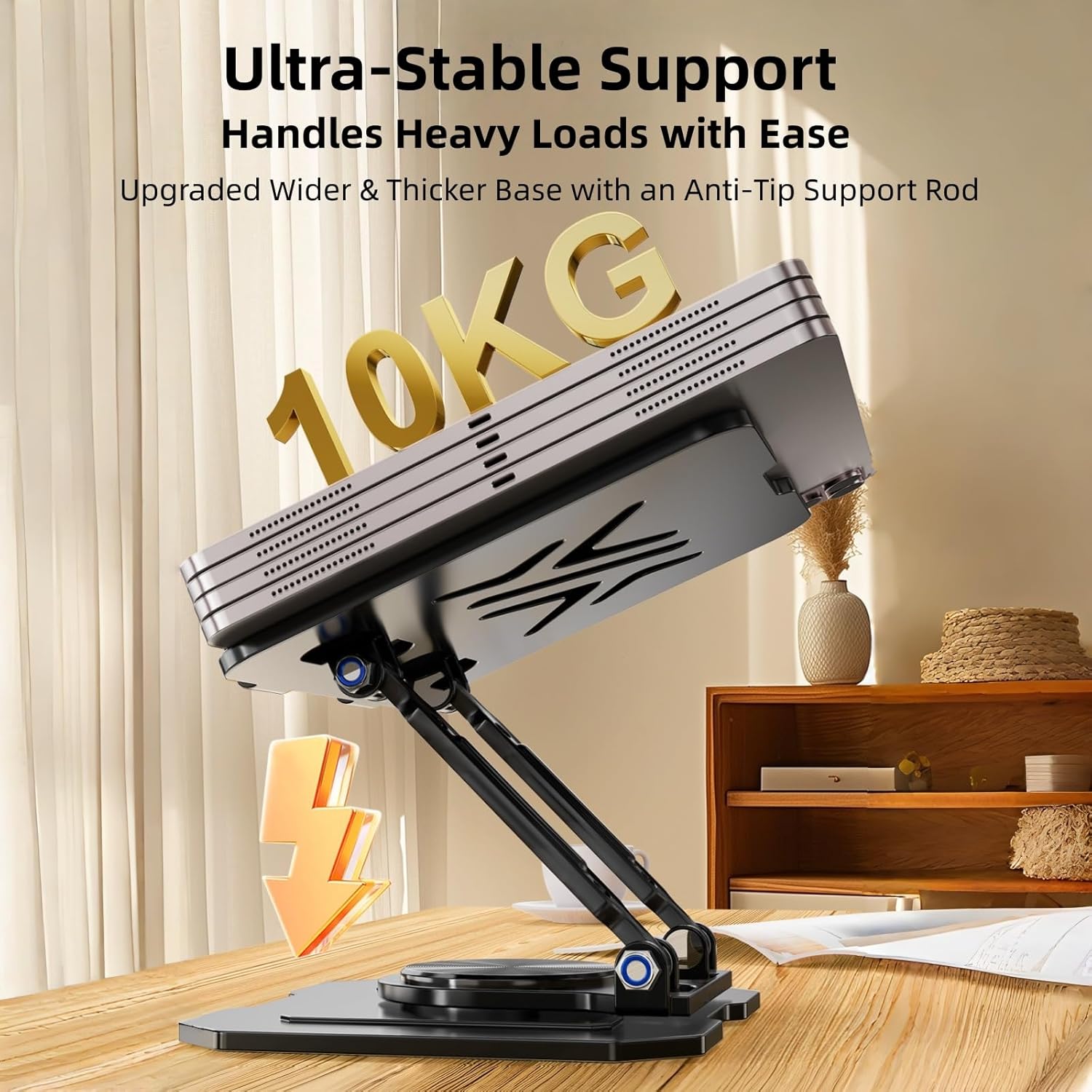 Adjustable Rotatable Dual Rod  - Dual Monitor Desk Setup 评论和价格