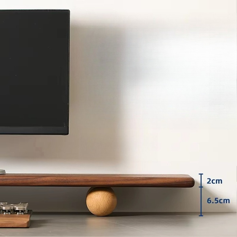 Solid Wood Monitor Riser Lapto - Desk Setup With Laptop And Monitor 评论和价格