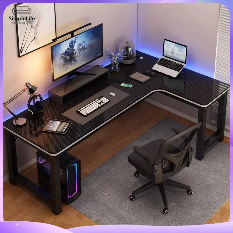 Corner Gaming Desk Computer De - Desk Setup With Laptop And Monitor 评论和价格