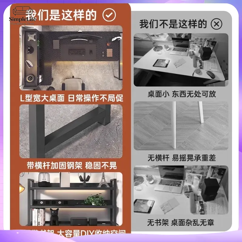 Corner Gaming Desk Computer De - Dual Monitor Desk Setup 评论和价格