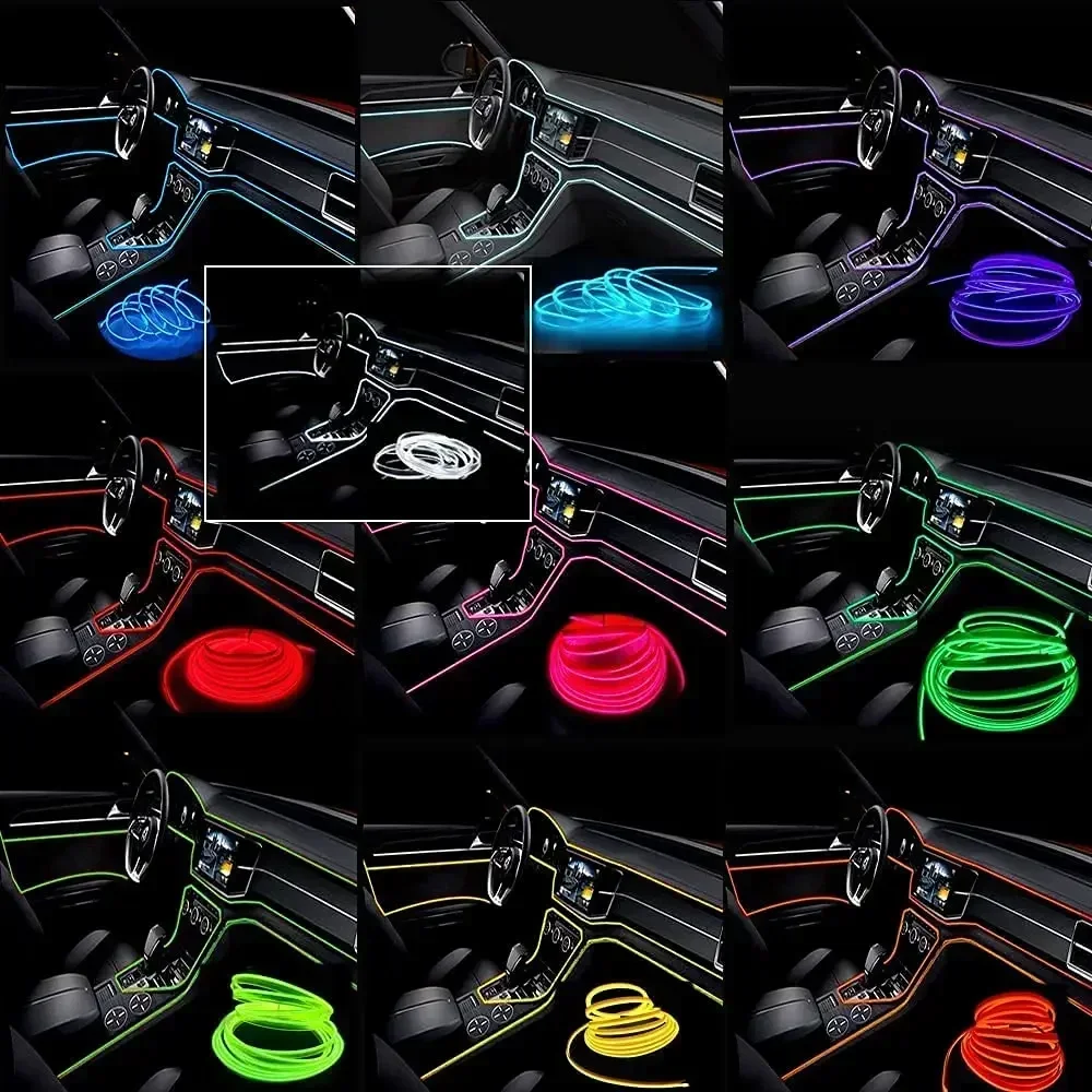1/3/5M Car Interior Light Deco - Ambient Light Bar Usb 评论和价格
