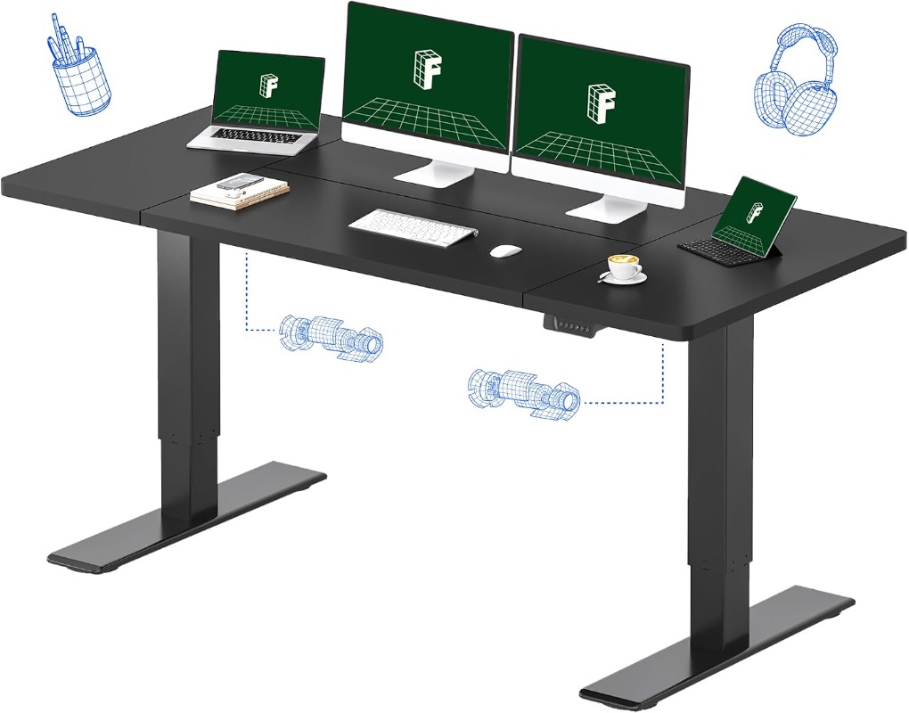 FLEXISPOT Electric Standing De - Dual Monitor Desk Setup 评论和价格