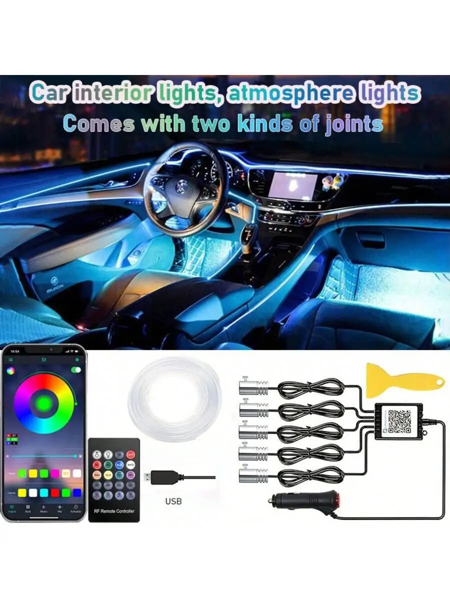 Car Interior Lights, USB Car L - Ambient Light Bar Usb 评论和价格
