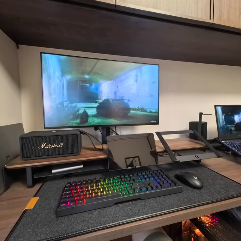 Modular Monitor Riser Stand Er - Desk Setup With Laptop And Monitor 评论和价格