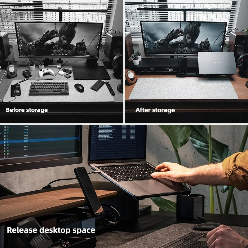Modular Monitor Riser Stand Er - Desk Setup With Laptop And Monitor 评论和价格