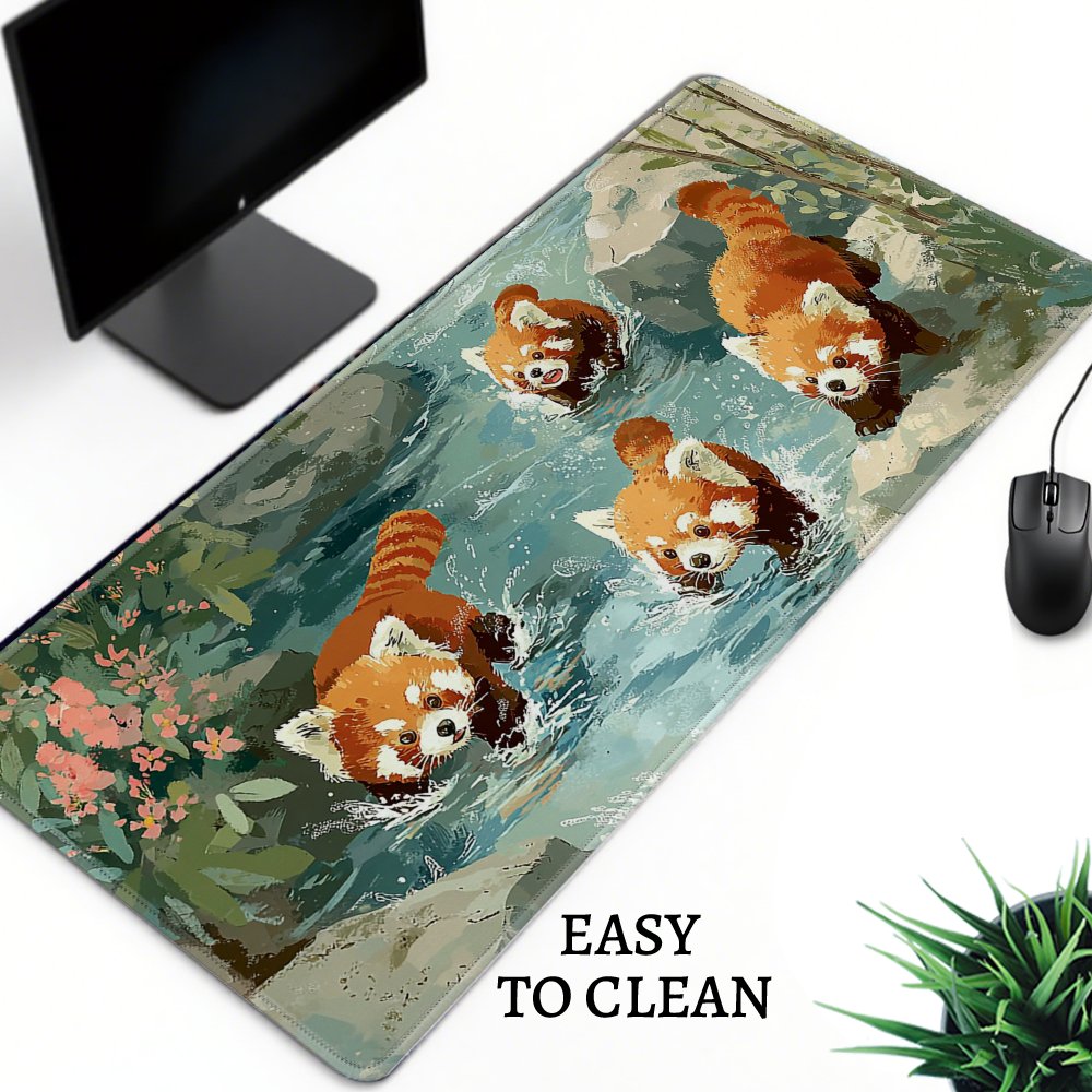 Four Red Pandas Playing in Str - Desk Setup Streaming 评论和价格