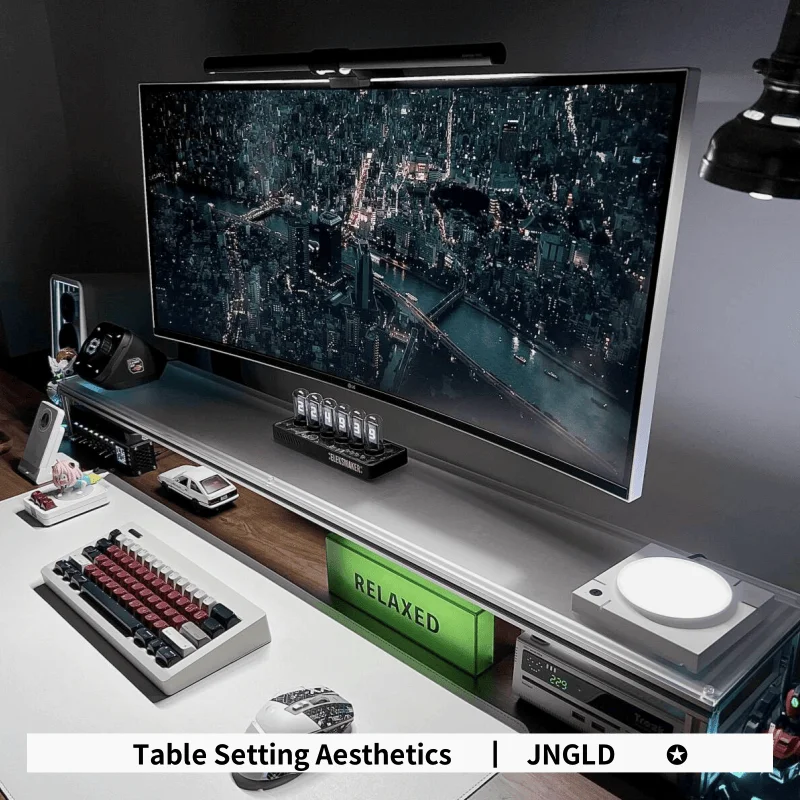 Aluminum Monitor Stand Acrylic - Desk Setup With Laptop And Monitor 评论和价格