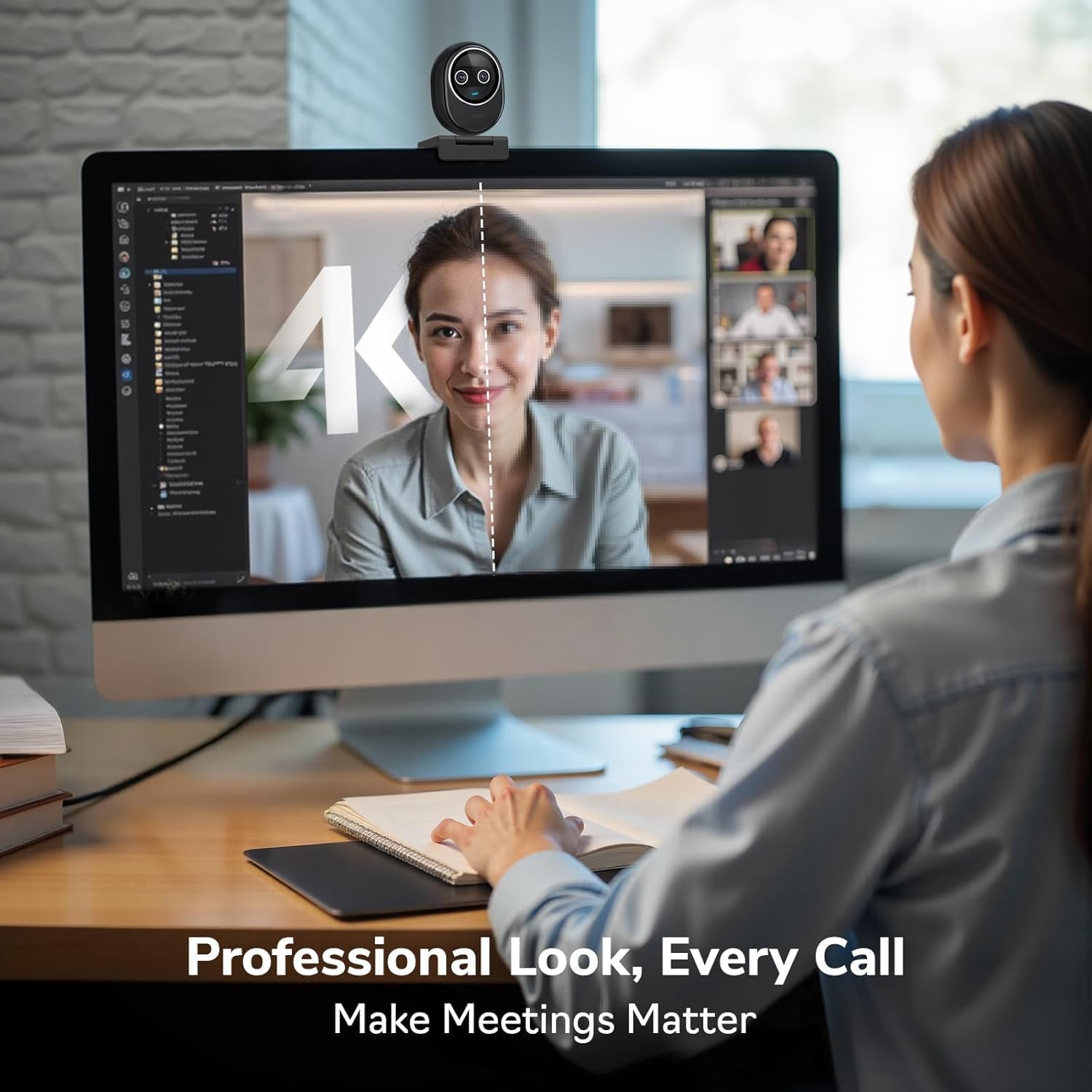 Webcam 4K EMEET Dual-Camera AI - Desk Setup Streaming 评论和价格