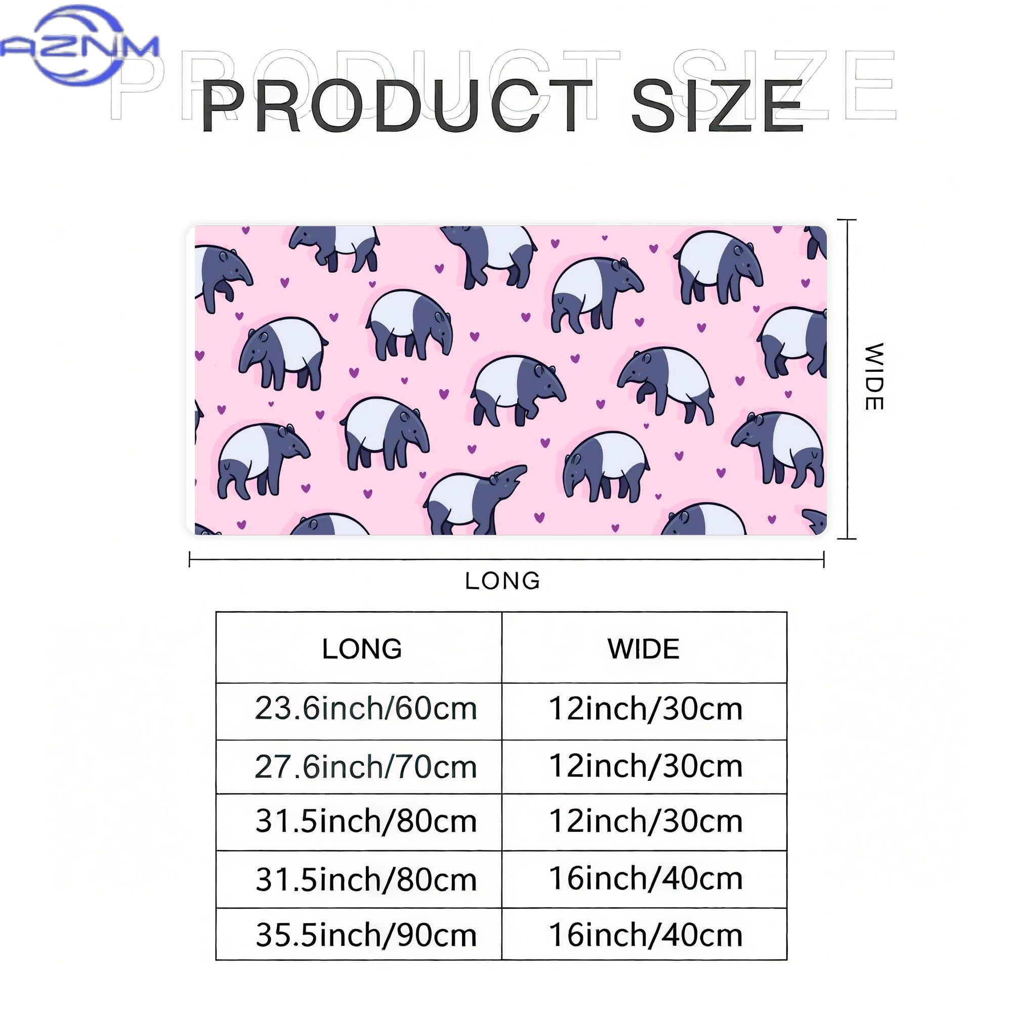 Tiny Tapirs Large Desk Mat for - Desk Setup Streaming 评论和价格